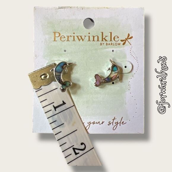 Periwinkle by Barlow Dolphin Earrings - Picture 5 of 7